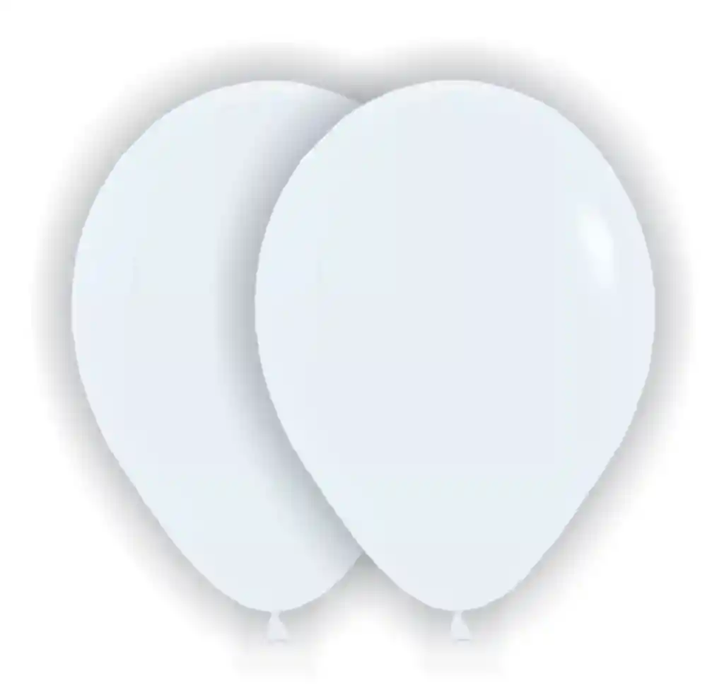 Bombas Globos Convencional Blancas R12 X 10und