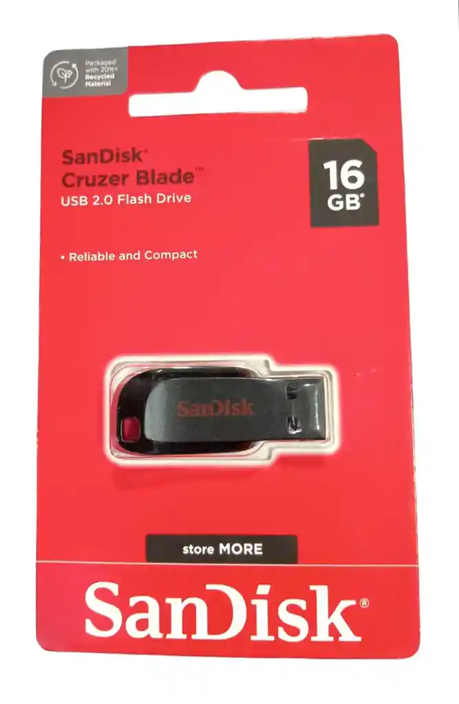 Memoria Usb Sandisk Cruzer Blade 16gb/2.0 Flash Drive Original