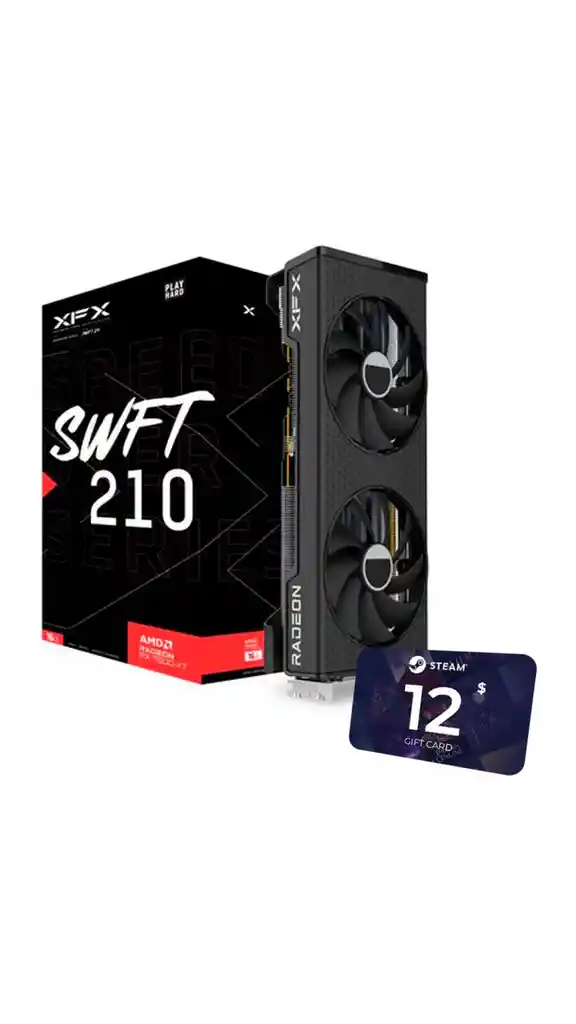 Xfx Radeon Rx 7600xt 16gb Swft 210 Gddr6