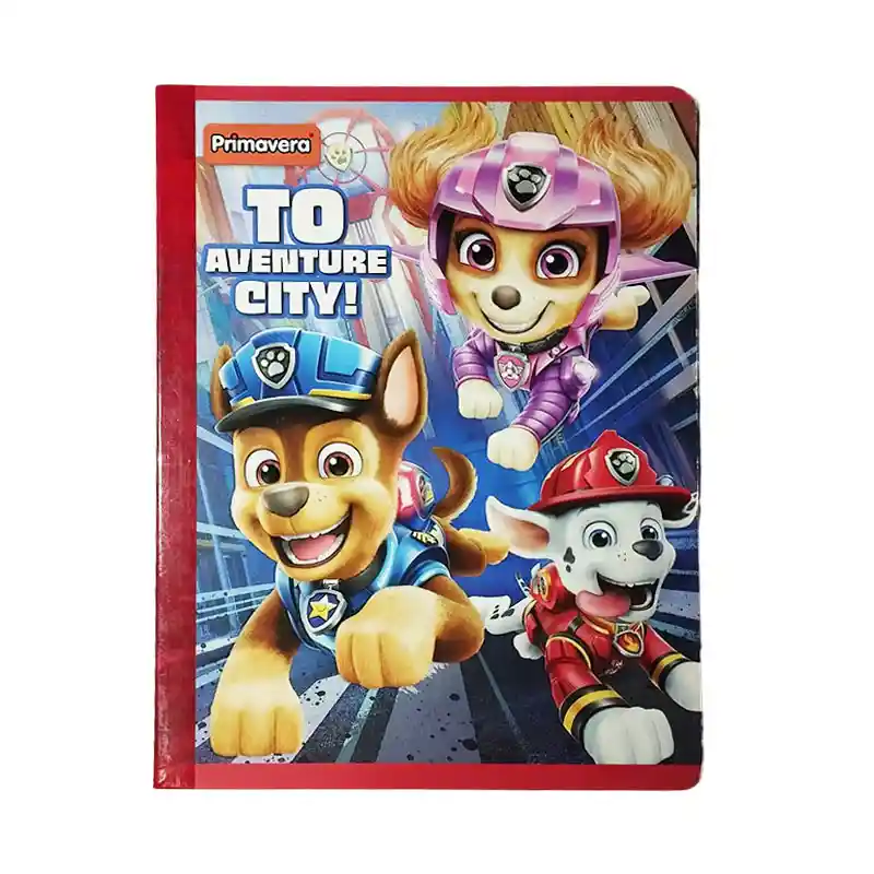 Cuaderno Cosido 100 Hojas Ferrocarril Paw Patrol Femenino