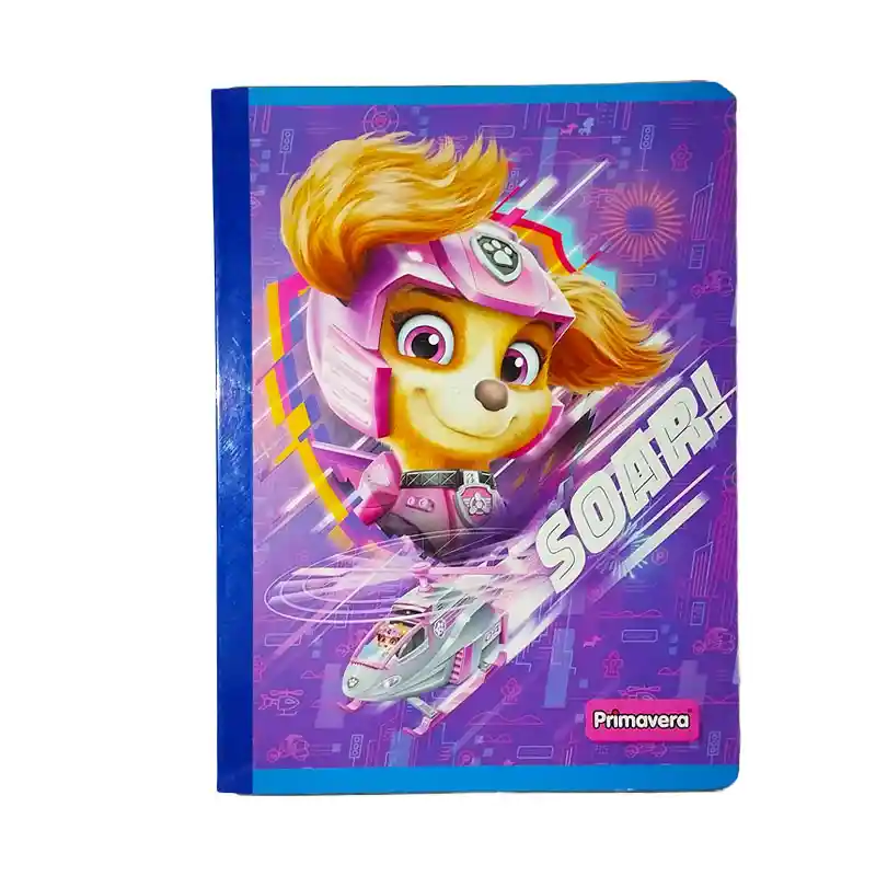 Cuaderno Cosido 100 Hojas Ferrocarril Paw Patrol Femenino