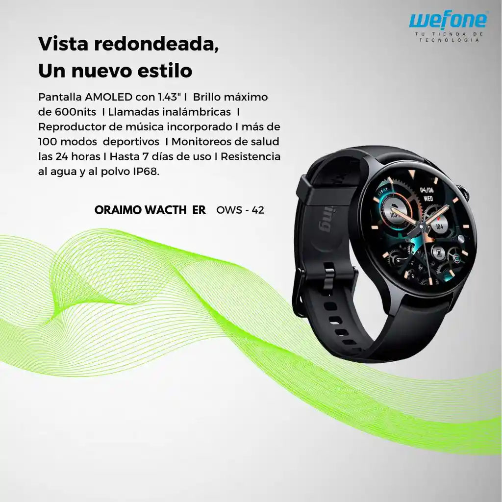 Reloj Smart Watch Oraimo Er 42