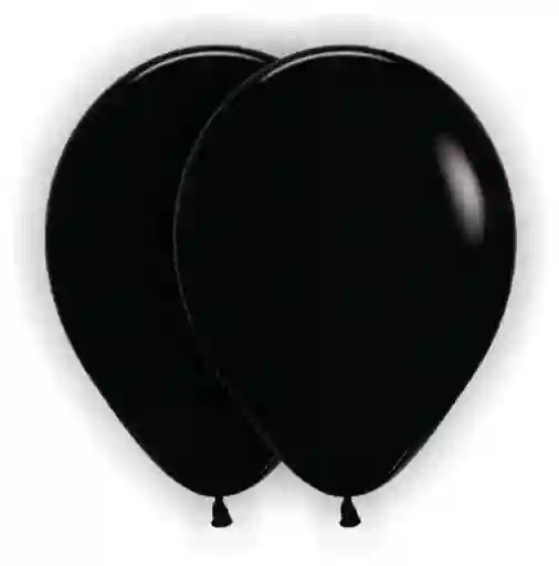 Bombas Globos Convencional Negras R12 X 10und