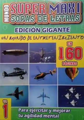 Sopa De Letras Super Maxi Edición Gigante En 160 Paginas Vol.7