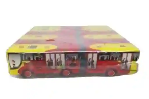 Transmilenio Bus En Carton Para Maqueta Paquete X6 Unidades