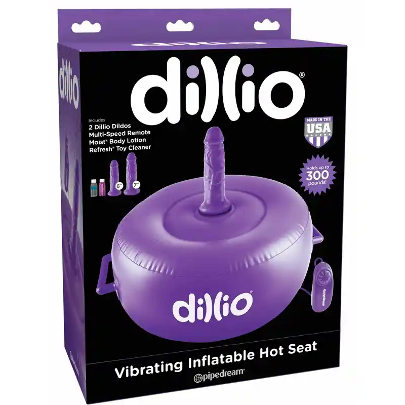 Asiento Inflable Vibrador Morado Dillio