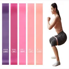 Bandas Elasticas Kit X5 Rosadas Fitness