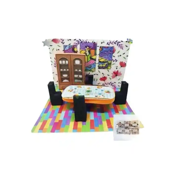 Comedor En Carton Para Maqueta Paquete X 6 Unidades