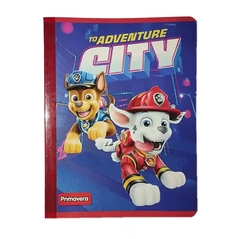 Cuaderno Cosido 100 Hojas Ferrocarril Paw Patrol Masculino