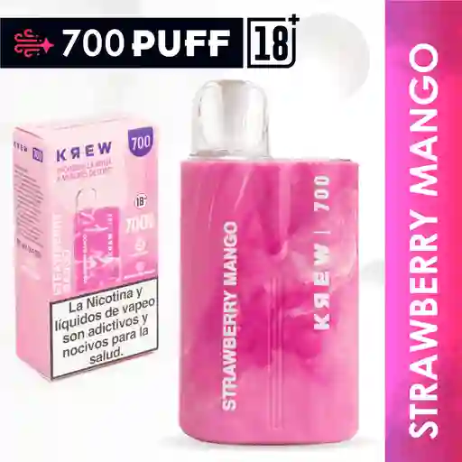 Krew Vaporizador 700 Puff - Strawberry Mango