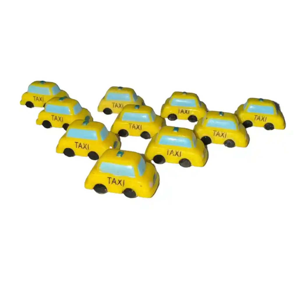 Taxi Para Maqueta Paquete X10 Unidades