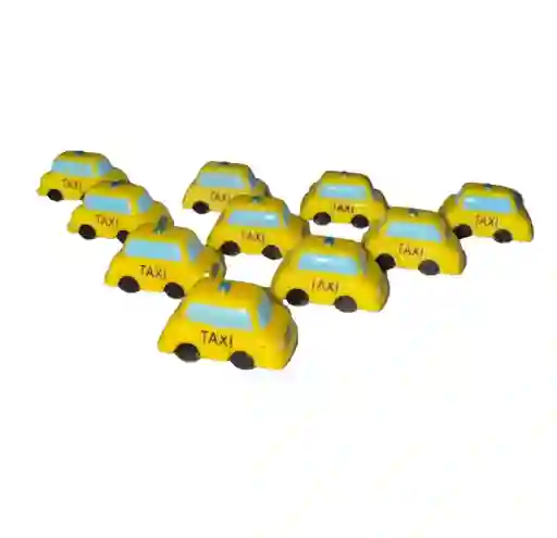 Taxi Para Maqueta Paquete X10 Unidades