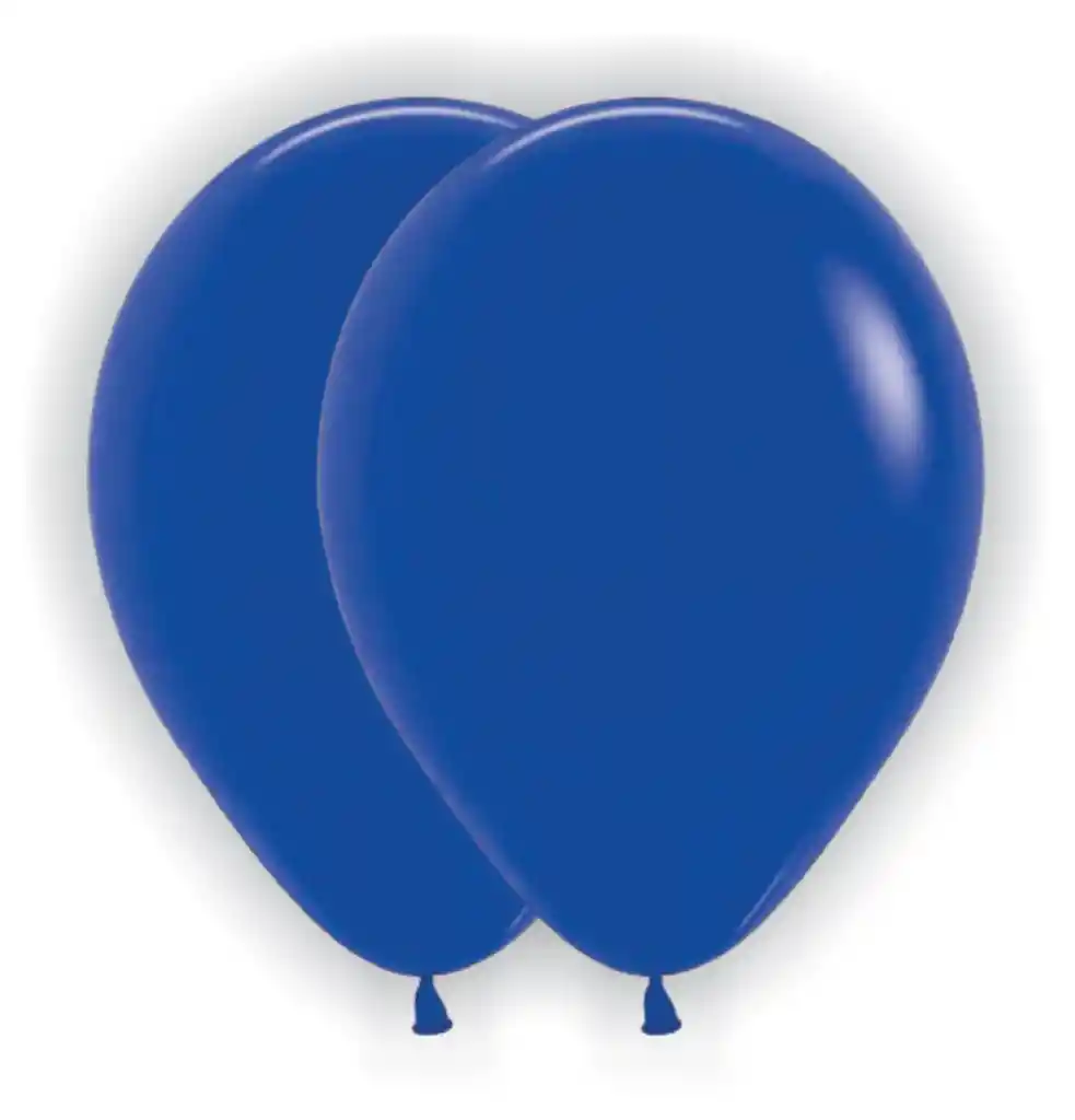 Bombas Globos Convencional Azul Rey R12 X 10und