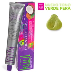 Tinte Para El Cabello Kuul Funny Colors Fantasia Verde Pera 90ml