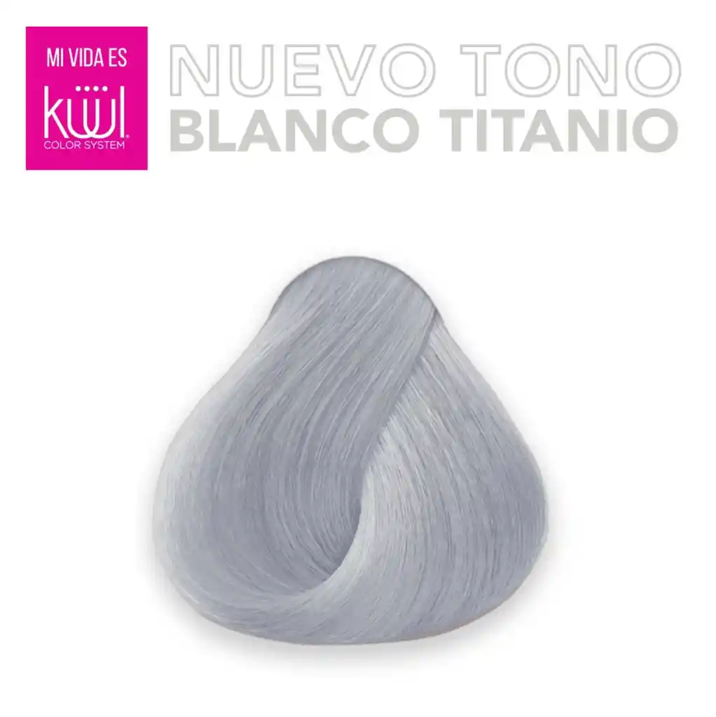 Tinte Para El Cabello Kuul Funny Colors Fantasia Blanco Titanio 90ml