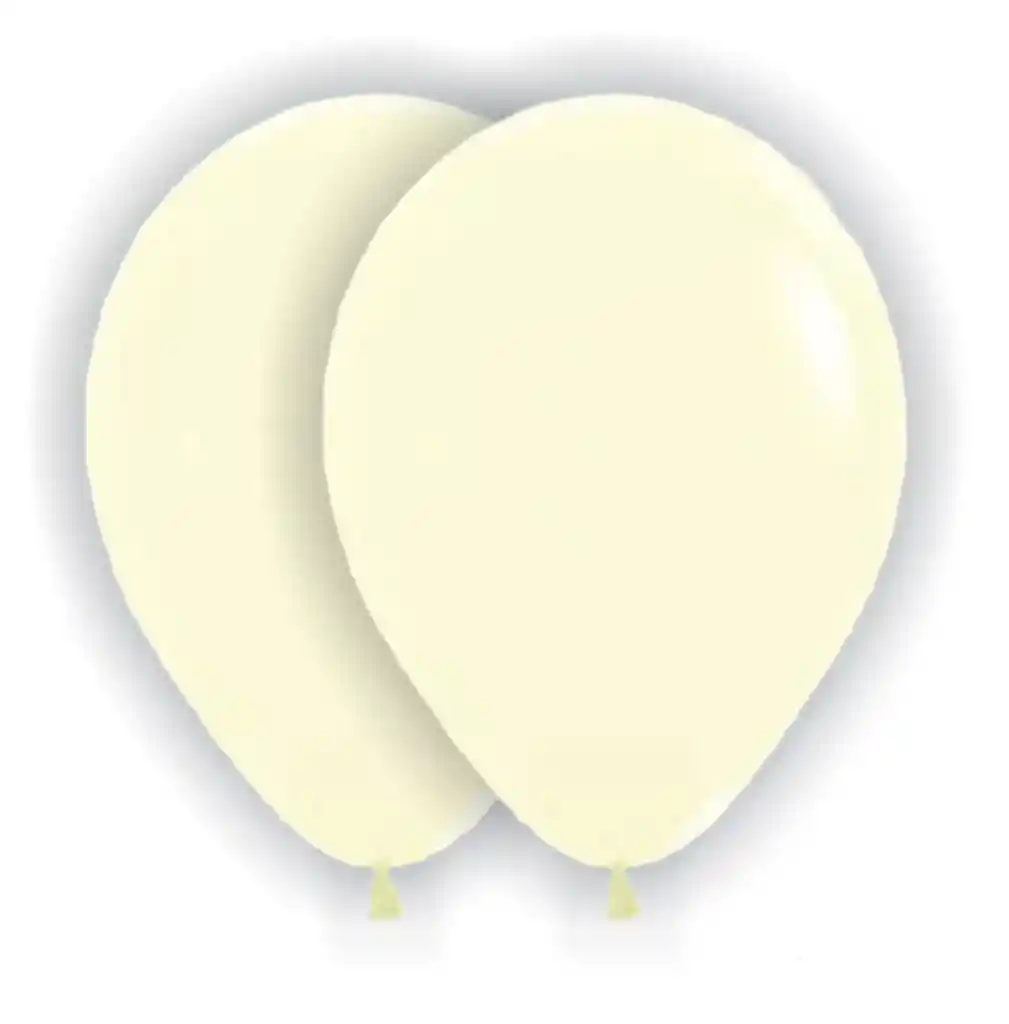 Bombas Globos Convencional Amarillo Pastel R12 X 10und