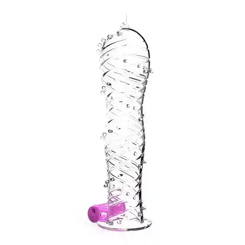 Funda Retardante Pene Vibrador Eyaculación Clítoris Textura