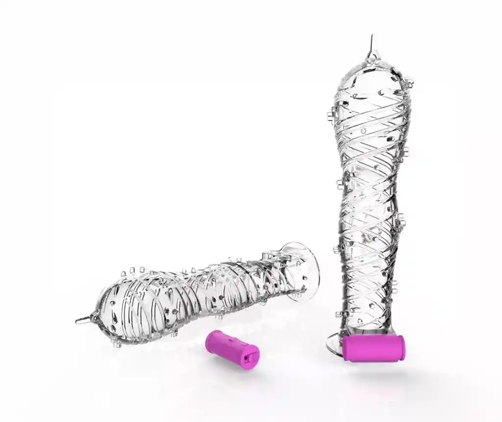 Funda Retardante Pene Vibrador Eyaculación Clítoris Textura