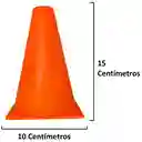 Set Por 5 Conos De Entrenamiento En Polietileno 15 Cm/ Naranja