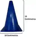 Set Por 5 Conos De Entrenamiento En Polietileno 15 Cm/ Azul