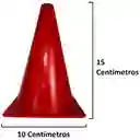 Set Por 5 Conos De Entrenamiento En Polietileno 15 Cm/ Rojo