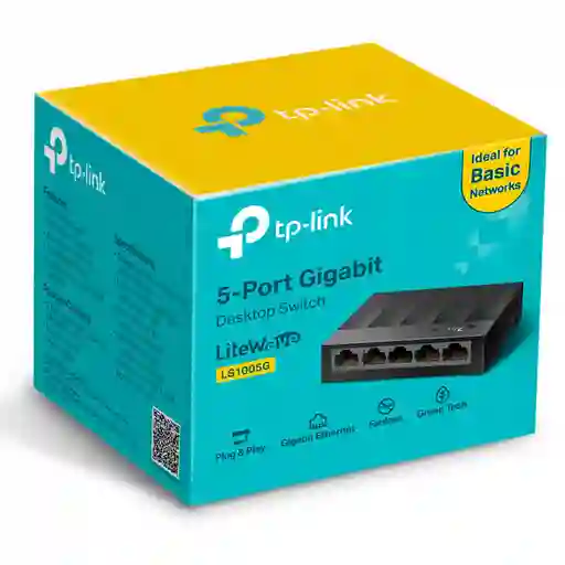 Switch De Escritorio Tp-link 10/100/1000mbps Ls1005g (5 Puertos)