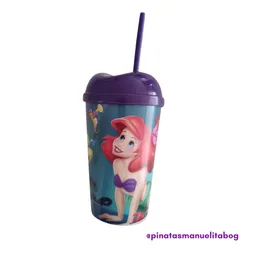 Vaso Pitillo Sirenita Ariel