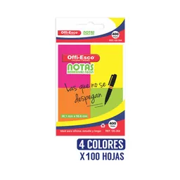 Notas Adhesivas Offi-esco Oe-364 * 400und 38,1*50,8mm