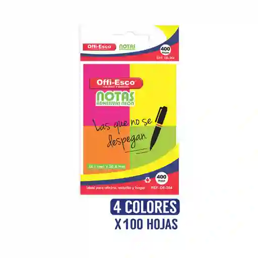 Notas Adhesivas Offi-esco Oe-364 * 400und 38,1*50,8mm