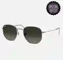 Rayban 3548n 004/71 Hexagonal Flat Lenses Marco Gris Lente Gris Gafas - M Ray Ban Ray-ban Gafas De Sol