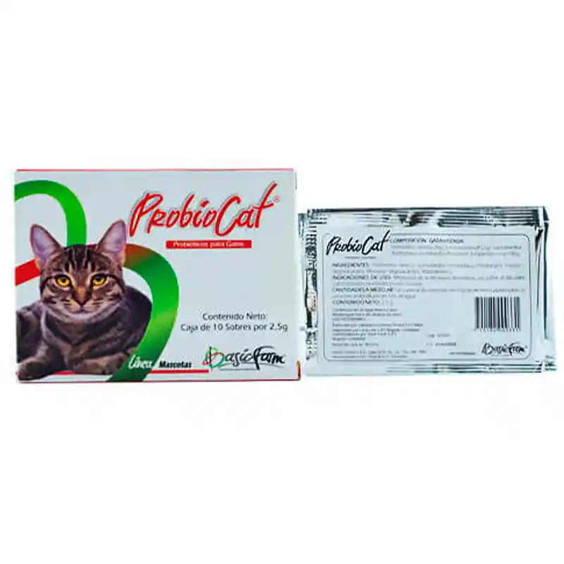 Probiocat Sobre Prebioticos Y Probioticos Probio Cat Sobre Flora Intestinal Para Mascotas Flora Gatos