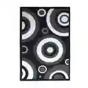 Tapete Moderno Negro Antideslizante - Sala 120 X 170cms