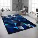 Tapete Moderno Azul Antideslizante - Sala 120 X 170cms