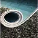 Tapete Moderno Geometric Verde Antideslizante 120 X 170cms