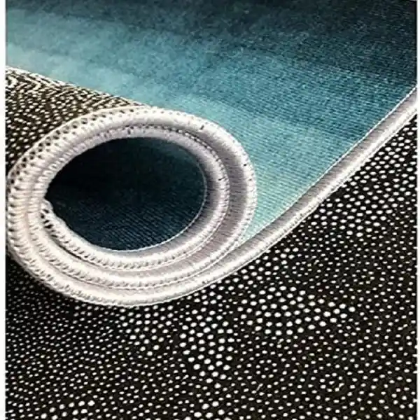Tapete Moderno Geometric Verde Antideslizante 120 X 170cms