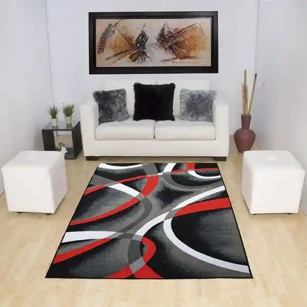 Tapete Alfombra Rojo Antideslizante - Sala 120 X 170cms