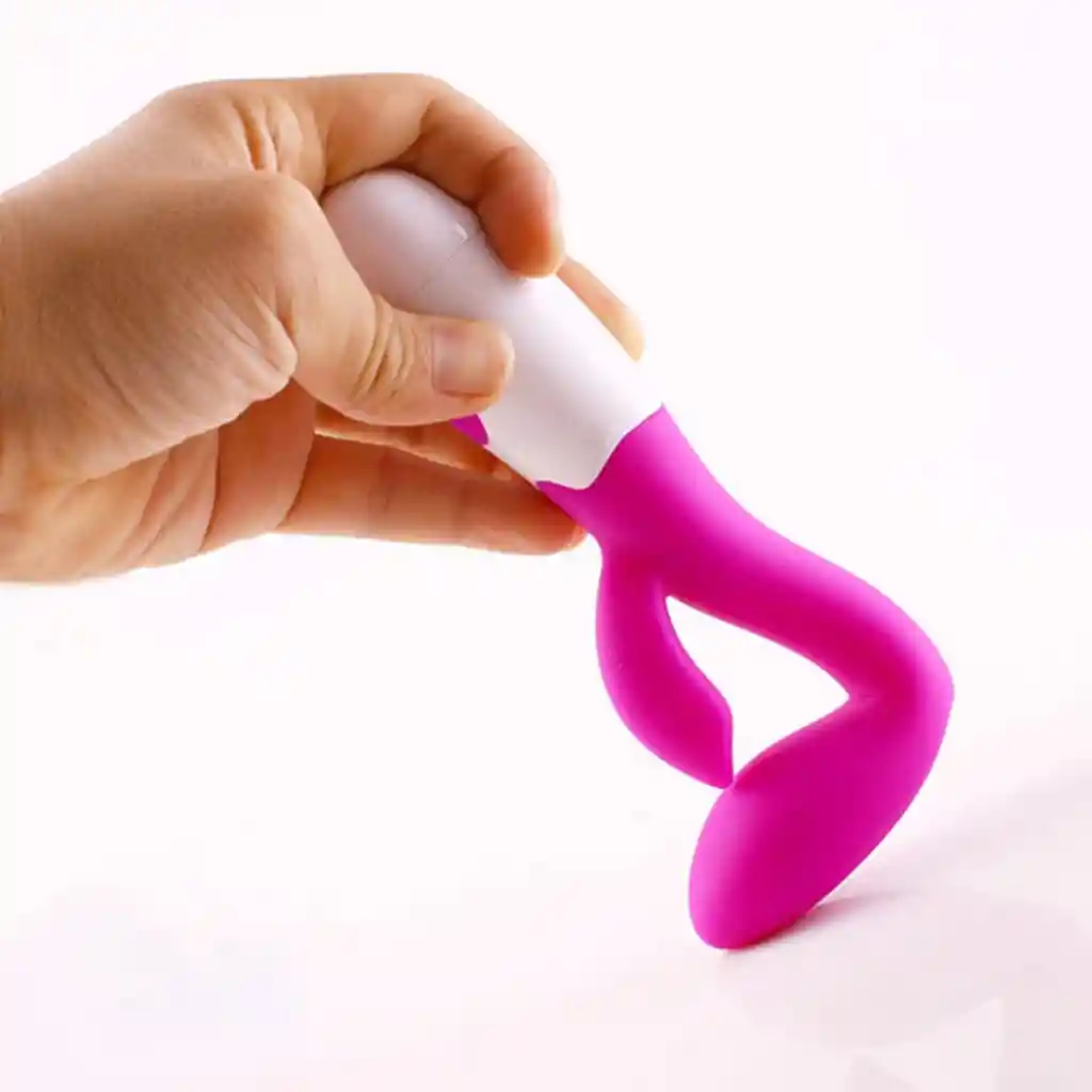 Vibrador Doble Penetracion Anal Vaginal Clítoris Recargable