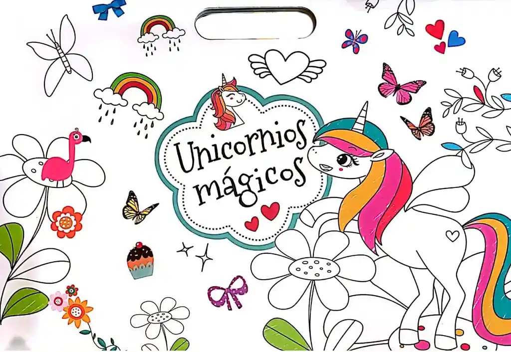 Libro Infantil Colorear Unicornios Mágicos Más 200 Pegatinas