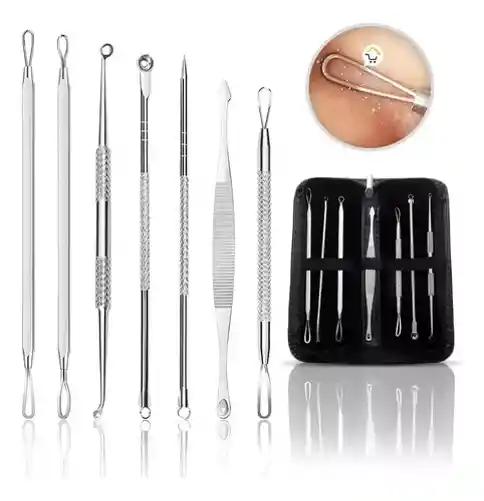 Extractor Removedor Espinillas Puntos Negros Acné Kit X7