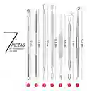 Extractor Removedor Espinillas Puntos Negros Acné Kit X7