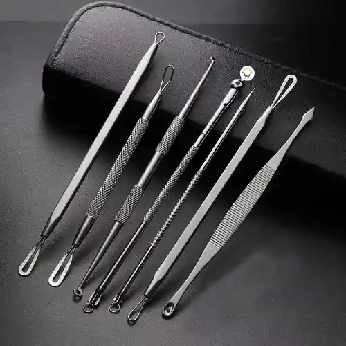 Extractor Removedor Espinillas Puntos Negros Acné Kit X7