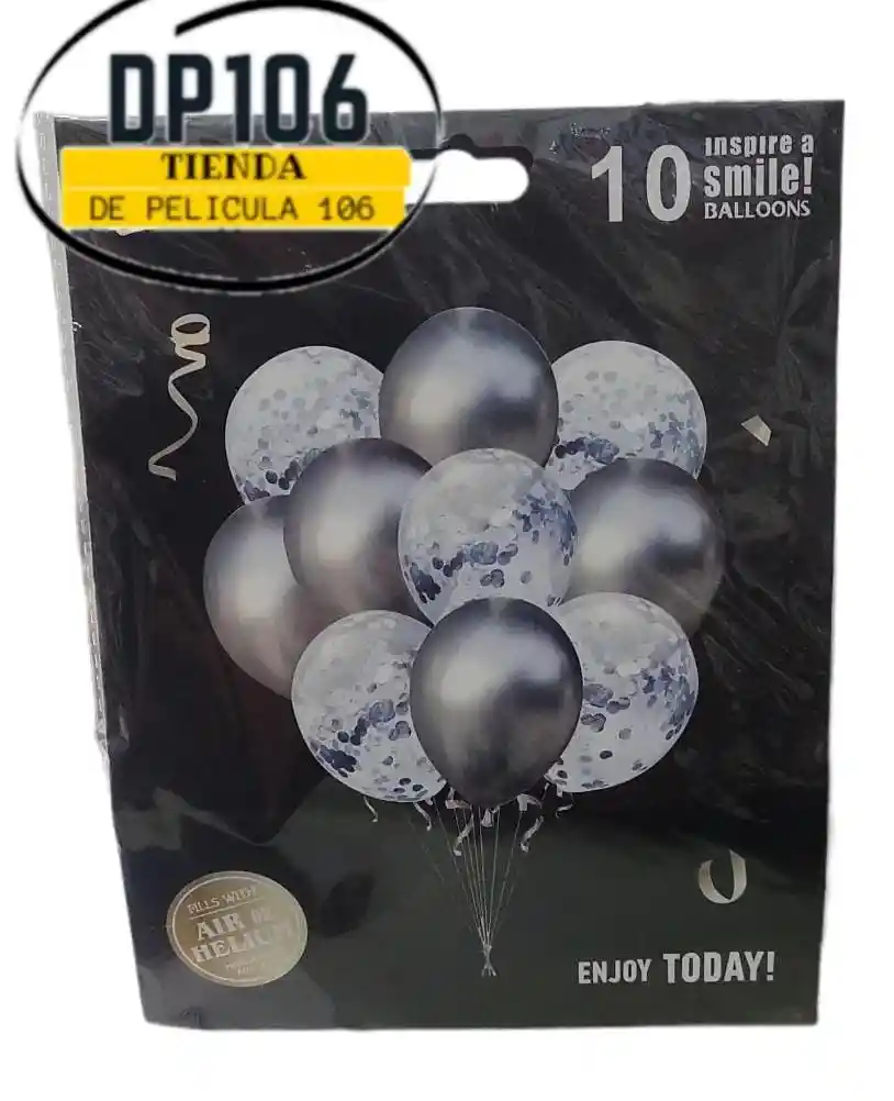 Globos De Decoracion Plata X 10 Und