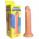 Masturbador Dildo Pene Realista 19cm Silicona Chupa Succion