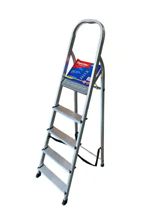 Escalera Plegable En Aluminio 5 Pasos Esf05a Ferton