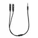Adaptador Divisor De Auriculares Y Microfono Hembra 3.5mm