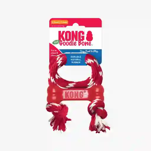 Kong Perro Caucho Classic Hueso Con Lazo Xsmall