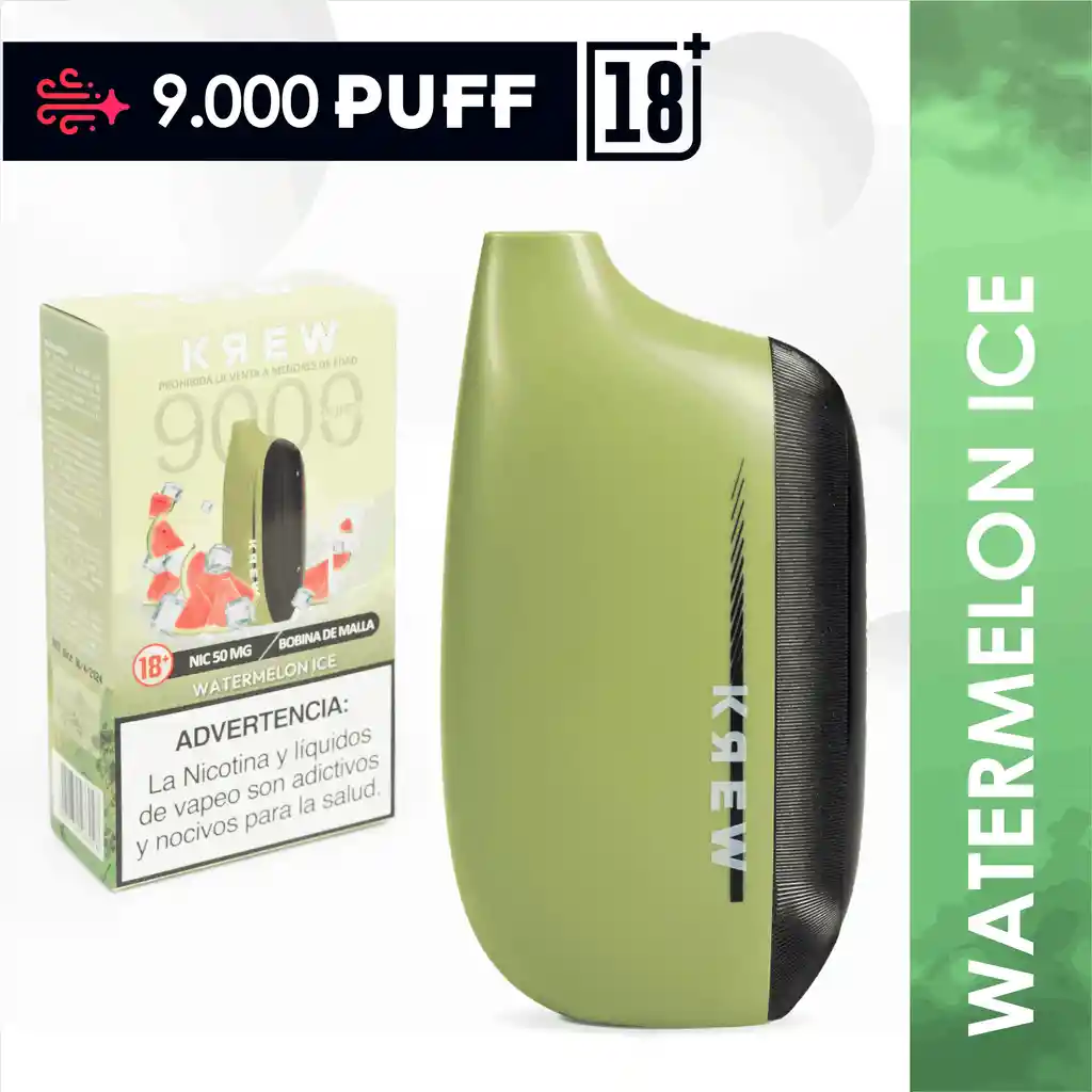 Krew Vaper 9000 Puff Watermelon Ice