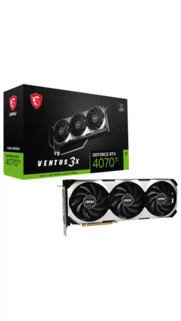 Tarjeta De Video Msi Rtx 4070 Ti Ventus 3x 12 Gb Oc Ddr6