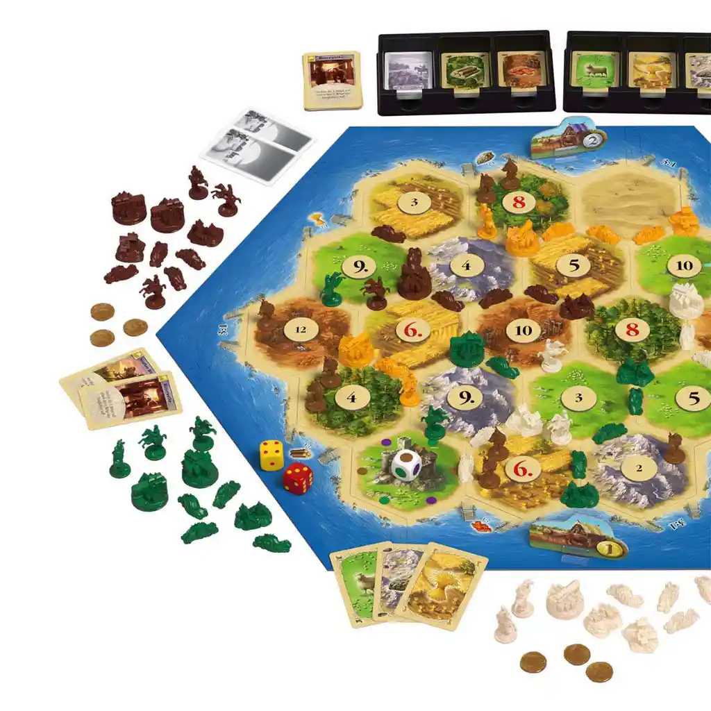 Juego De Mesa Catan Ampliación Mercaderes Y Bárbaros Adultos