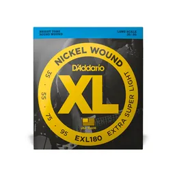 Encordado Bajo Electrico Daddario Exl180, 4 Cuerdas .035 - .095